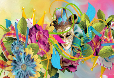 

Carnival Abstract photo wallpaper poster Print Poster on LARGE PRINT 36X24 INCHES Photographic Paper(36 inch X 24 inch, Rolled)