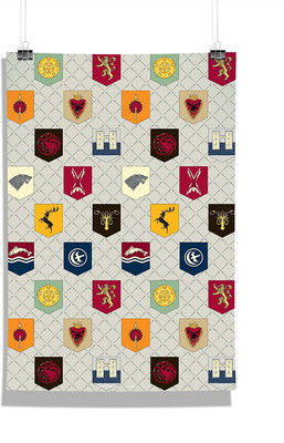 

Redwolf Official "Game Of Thrones"- House Pattern , Wall Decor - Home & Office Poster Print Art [ Frame Not Included ] ,licensed by HBO (Home Of Box Office) , USA Photographic Paper(18 inch X 12 inch)