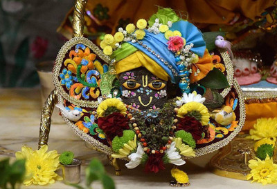

Krishna ISKON LONDON beautiful picture Wallpaper Poster Print Poster on LARGE PRINT 36X24 INCHES Photographic Paper(36 inch X 24 inch, Rolled)