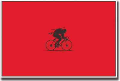 

Ninja on Bicycle Print Poster on LARGE PRINT 36X24 INCHES Photographic Paper(36 inch X 24 inch, Rolled)