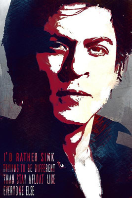 

Wall Poster The Shahrukh Khan Designed By Deepak Gupta Print Poster on 13x19 Inches Paper Print(19 inch X 13 inch, Rolled)