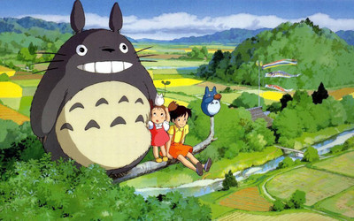 

My Neighbor Totoro Anime Print Poster on LARGE PRINT 36X24 INCHES Photographic Paper(24 inch X 36 inch, Rolled)