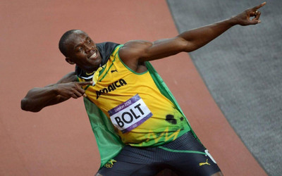 

Usain Bolt Fine Quality Sports Wall Poster Print Poster on LARGE PRINT 36X24 INCHES Photographic Paper(24 inch X 36 inch, Rolled)
