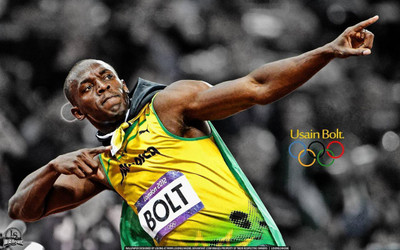 

Usain Bolt Fine Quality Sports Wall Poster Print Poster on LARGE PRINT 36X24 INCHES Photographic Paper(24 inch X 36 inch, Rolled)
