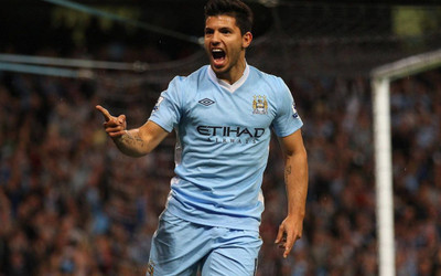 

sports sergio ag ero soccer player manchester Print Poster on 13x19 Inches Paper Print(19 inch X 13 inch, Rolled)