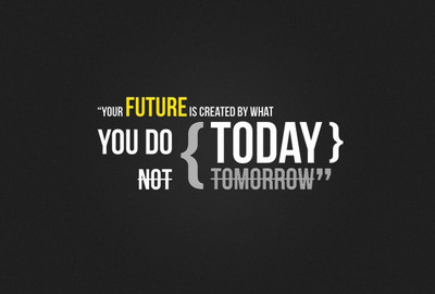 

Your Future Depends on Today Motivational Print Poster on LARGE PRINT 36X24 INCHES Photographic Paper(36 inch X 24 inch, Rolled)