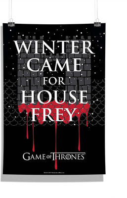 

Redwolf Official "Game Of Thrones"- Winter Frey , Wall Decor - Home & Office Poster Print Art [ Frame Not Included ] ,licensed by HBO (Home Of Box Office) , USA Photographic Paper(18 inch X 12 inch)