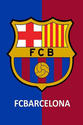 

FC Barcelona logo Poster Print Poster on LARGE PRINT 36X24 INCHES Photographic Paper(36 inch X 24 inch, Rolled)