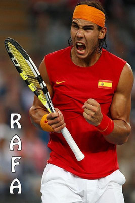 

Rafael Nadal Poster Print Poster on LARGE PRINT 36X24 INCHES Photographic Paper(36 inch X 24 inch, Rolled)