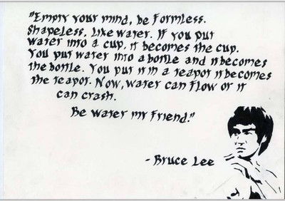 

Be Water My Friend Print Poster Print Poster on 13x19 Inches Paper Print(19 inch X 13 inch, Rolled)