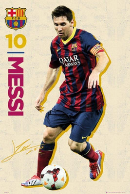 

Barcelona Messi Vintage Poster Print Poster on 13x19 Inches Paper Print(19 inch X 13 inch, Rolled)