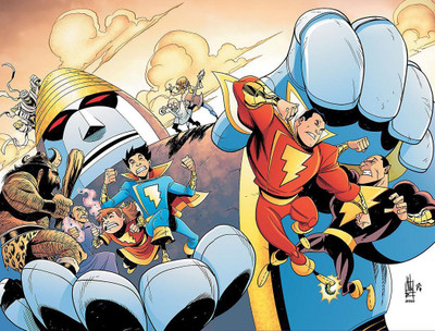 

Comics DC Shazam HD Wall Poster Print Poster on LARGE PRINT 36X24 INCHES Photographic Paper(36 inch X 36 inch, Rolled)