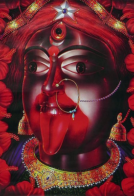 

Painting of Tarapith Tara Maa Maa kali ji Print Poster on LARGE PRINT 36X24 INCHES Photographic Paper(24 inch X 36 inch, Rolled)