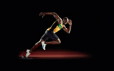

Usain Bolt Fine Quality Sports Wall Poster Print Poster on LARGE PRINT 36X24 INCHES Photographic Paper(36 inch X 24 inch, Rolled)