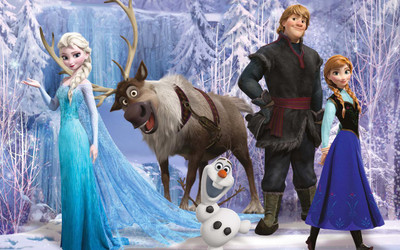 

Movie Frozen Anna Kristoff Olaf Sven Elsa HD Wallpaper Print Poster on LARGE PRINT 36X24 INCHES Photographic Paper(36 inch X 24 inch, Rolled)