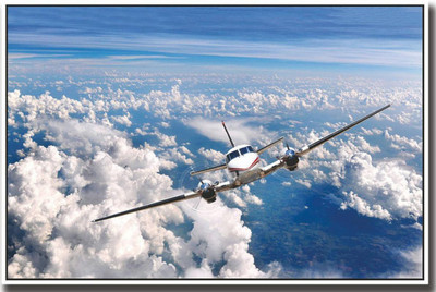

Aeroplane in sky Print Poster on 13x19 Inches Paper Print(19 inch X 13 inch, Rolled)