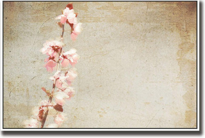 

Vintage Pink Flowers Print Poster on LARGE PRINT 36X24 INCHES Photographic Paper(36 inch X 24 inch, Rolled)