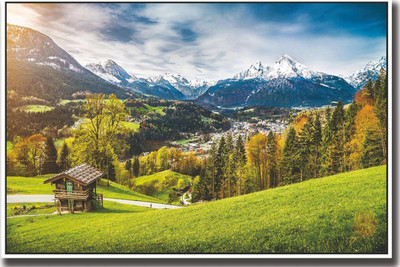 

Switzerland greenery Print Poster on LARGE PRINT 36X24 INCHES Photographic Paper(36 inch X 24 inch, Rolled)