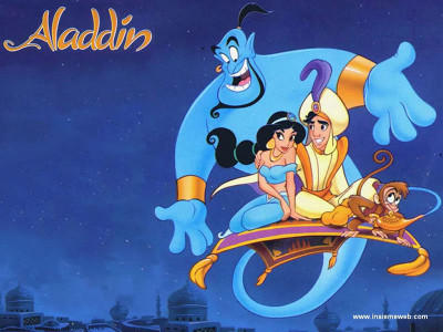 

aladdin_tapete disney poster Print Poster on LARGE PRINT 36X24 INCHES Photographic Paper(24 inch X 36 inch, Rolled)