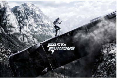

Poster Fast And Furious Paul Walker Bus & Cliff Scene Print Poster on LARGE PRINT 36X24 INCHES Photographic Paper(36 inch X 24 inch, Rolled)