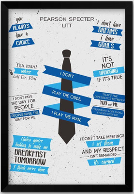 

Wall Poster I Don't Play The Odds I Play The Man Suits Quote... Print Poster on LARGE PRINT 36X24 INCHES Photographic Paper(36 inch X 24 inch, Rolled)