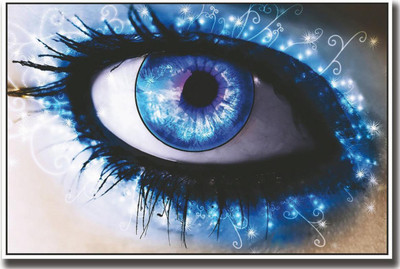

Blue Eye Print Poster on LARGE PRINT 36X24 INCHES Photographic Paper(36 inch X 24 inch, Rolled)