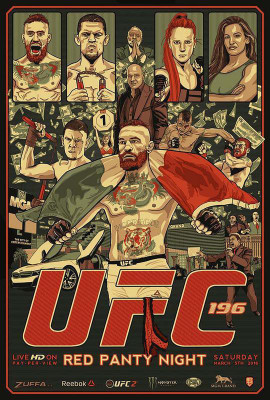 

UFC Red Penty Night Wallpaper Poster Print Poster on 13x19 Inches Paper Print(19 inch X 13 inch, Rolled)