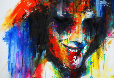 

Amazing Colorful Focus Illustrations Lovely Smile Girl Print Poster on LARGE PRINT 36X24 INCHES Photographic Paper(36 inch X 24 inch, Rolled)