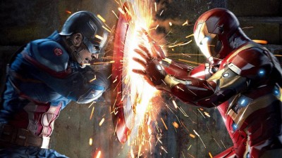 

Movie Captain America Civil War Captain America Iron Man Print Poster on LARGE PRINT 36X24 INCHES Photographic Paper(24 inch X 36 inch, Rolled)