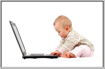 

Baby With Laptop Poster Paper Print Print Poster on 13x19 Inches Paper Print(19 inch X 13 inch, Rolled)