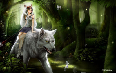 

Movie Princess Mononoke Princess Mononoke Forest Wolf Green Magic Anime HD Wa... Print Poster Print Poster on 13x19 Inches Paper Print(19 inch X 13 inch, Rolled)
