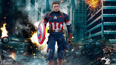 

Avengers Age Of Ultron The Avengers Hot Toys Fan Art Captain America Avengers Chris Evans Print Poster on 13x19 Inches Paper Print(19 inch X 13 inch, Rolled)