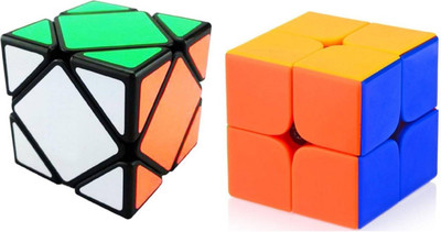 

Mayatra's Combo Of 2x2 High Speed Stickerless Rubik Cube & Ultra Smooth Magic Skewb Cube ( 2pcs )(2 Pieces)
