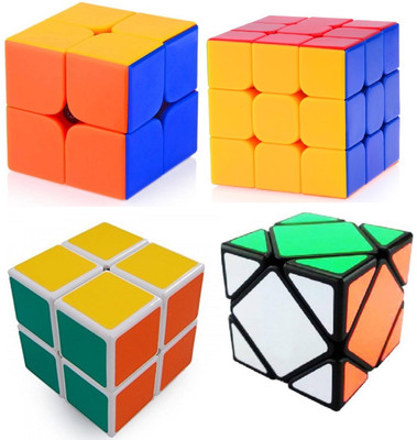 

Mayatra's Combo OF Pyramid 2x2,3x3,Shengshou 2x2 & Ultra Smooth Magic Skewb Cube ( 4pcs )(4 Pieces)