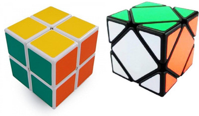 

Mayatra's Combo Of Shengshou 2x2 Speed Cube White & Ultra Smooth Magic Skewb Cube ( 2pcs )(2 Pieces)