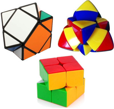 

Mayatra's 2x2 High Speed Stickerless Rubik Cube With Pyramid Magic Cube Puzzle & Ultra Smooth Magic Skewb Cube ( 3pcs )(3 Pieces)