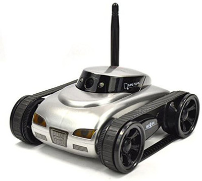 

Suvesa I-Spy Mini Wireless Spy Tank Car With 0.3Mp Hd Camera, Wifi Controlled By Android and Iphone(Multicolor)