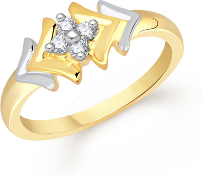 

VK Jewels Zig Zag Alloy Cubic Zirconia Gold Plated Ring