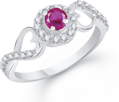 86% OFF on VK Jewels Ruby Studded Heart Shaped for Women and Girls Alloy Cubic Zirconia Gold Plated Ring 86% OFF on VK Jewels Ruby Studded Heart Shaped for Women and Girls Alloy Cubic Zirconia Gold Plated Ring