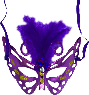 

Funcart Purple Feather Glitter Eye Mask