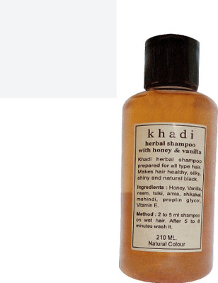Khadi Herbal honey & vanilla shampoo 210ml(210 ml) Flipkart