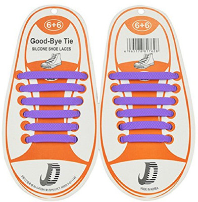 

ShopAis Women\Men Elastic Shoe Laces04 Shoe Lace(Purple Set of 16)