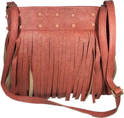 

Bizarre Vogue Women Casual Orange PU Sling Bag