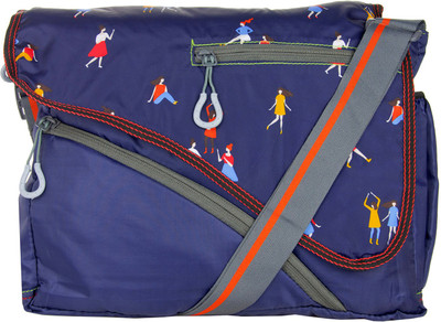 

JG Shoppe Men Casual Blue Polyester Messenger Bag