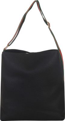 

Red Pout Women Casual Black Genuine Leather Sling Bag