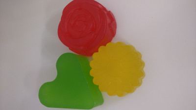 

Wilky Rose, sunflower, heart Glycerin Handmade Designer soap(330 g, Pack of 3)