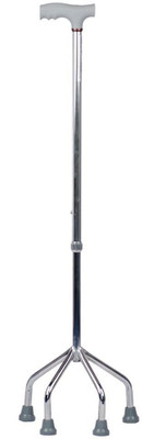 

Samson Premium Quadripod walking stick Foot Support(Silver