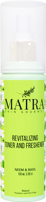 

Matra Naturals Revitalizing Toner and Freshener Spray - Neem & Basil | Oil Removal | Hydrating | pH Balancing , 100ml(100 ml)