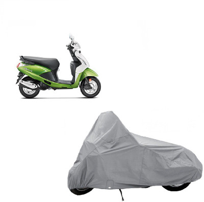 

AUTO AGE Two Wheeler Cover for Hero(Pleasure, Silver)