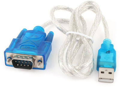 

LipiWorld USB to RS232 (USB Serial Adapter) with LED Light for connecting Serial USB Adapter(Aqua, Blue)